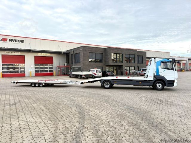 Car carrier truck MERCEDES-BENZ Atego 918L Autotransporter mit BFZ Anhänger