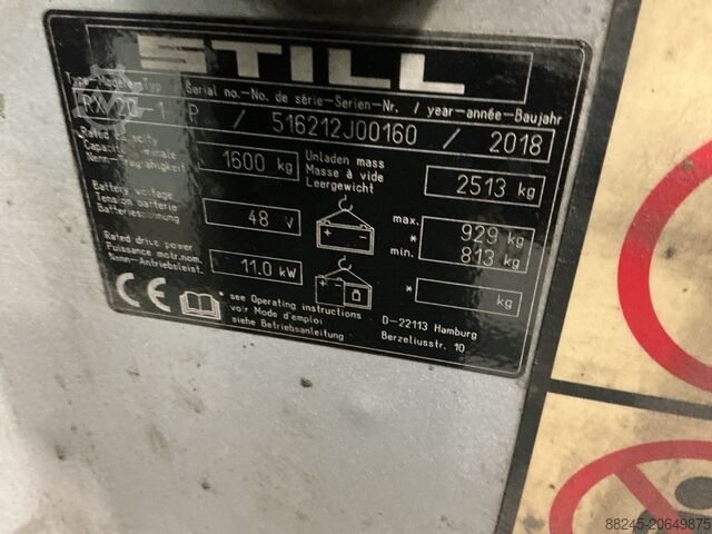 VS-22467 Electric triplex container forklift Still RX20-16P STILL RX20-16P