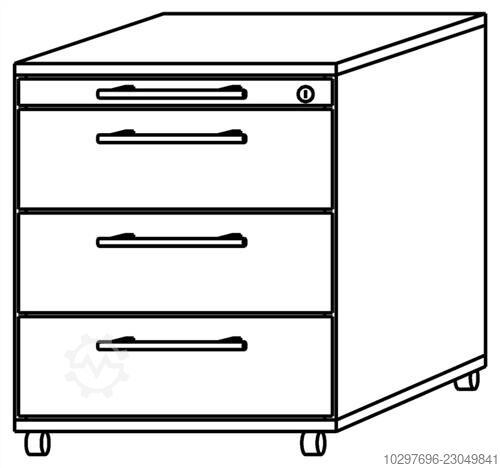 Rollcontainer Belo H590xB428xT580mm - 1 ST  