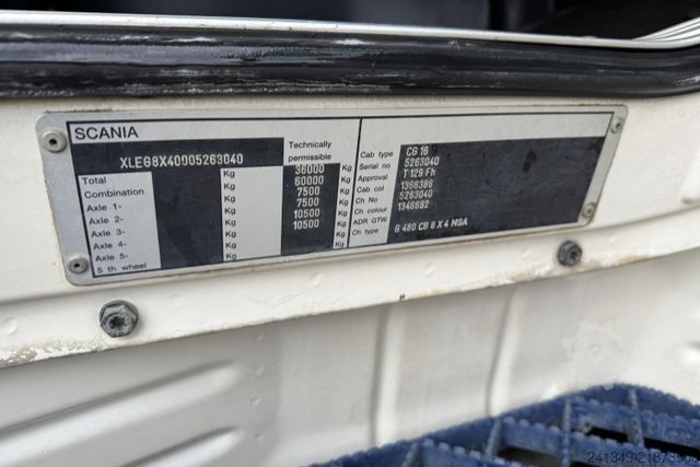 Roll-off tipper truck SCANIA G480 8x4 Abroll Sobag