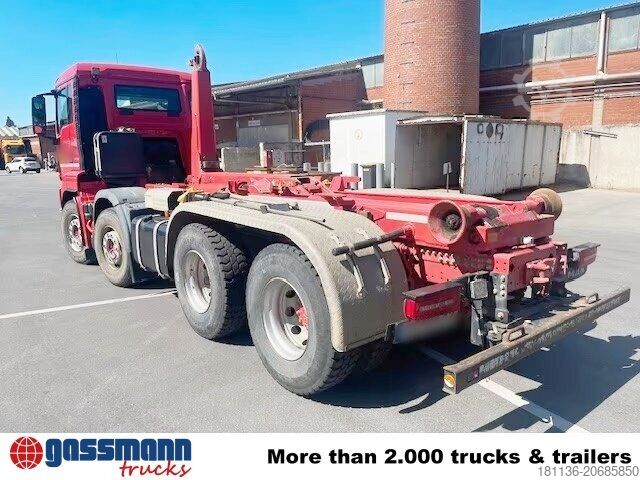 Roll-off tipper truck MAN TGS 35.500 8x4 BB, Pritarder, Meiller RK 30.65
