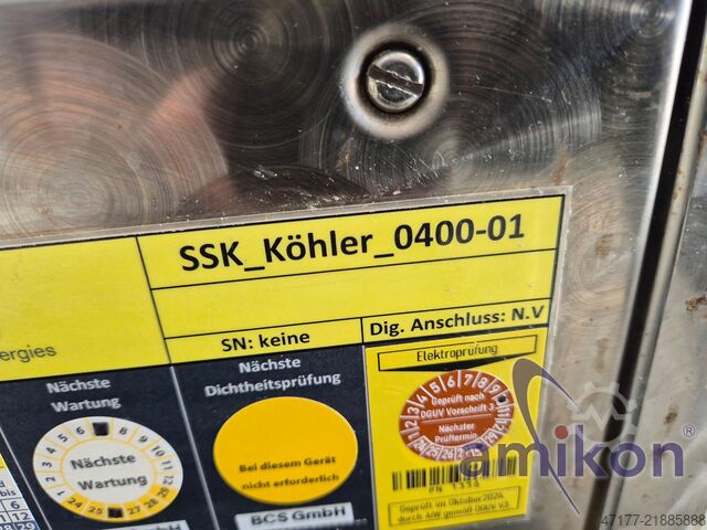 Salt spray chamber Kesternich condensation water Köhler Korrosionsprüfanlage HK-400