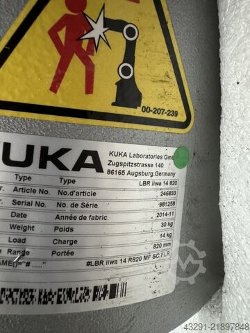 Industrial robot Cobot KUKA iiwa 14 R820
