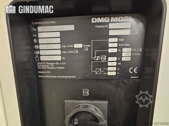 Horizontal-Drehmaschine DMG CTX 450 V3