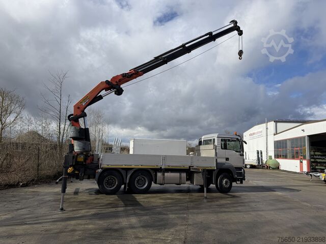 Flatbed truck MAN Truck & Bus TGA08  TGS 26.440 6 x 4 BL mit Kran PK53002