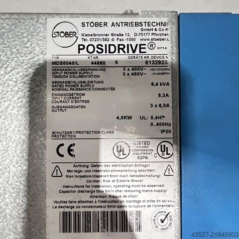 Electronics / Drive technology STÖBER MDS5040A/L