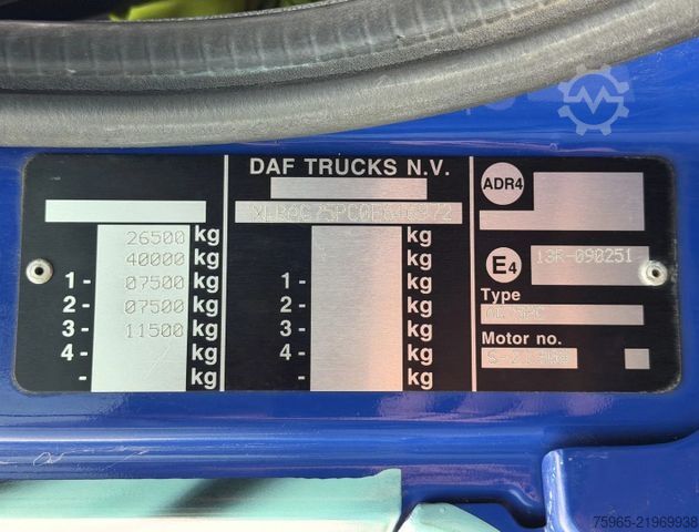 Swap body truck DAF CF 75.310 MANUAL GEARBOX AIRCO EURO 3 ONLY 208.0