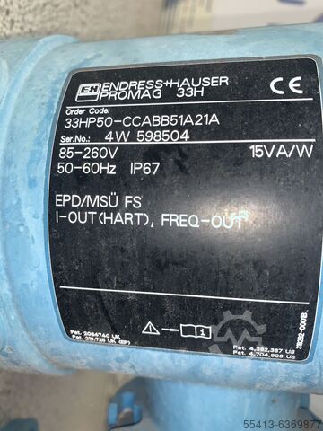 Flowmeter Endress+Hauser PROMAG 33H