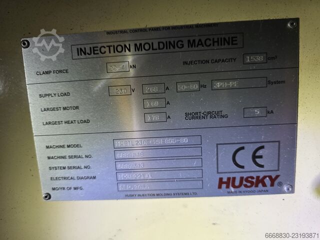 Injection molding machine HUSKY HPET 230E RSE80D/80
