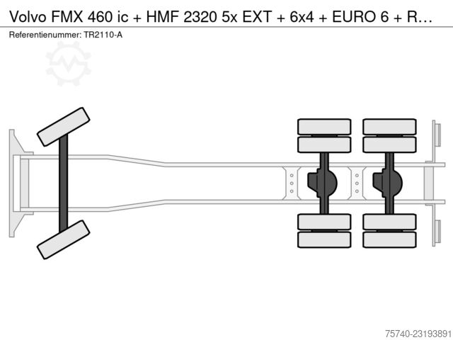 Volvo FMX 460 ic + HMF 2320 5x EXT + 6x4 + EURO 6 + FERNBEDIENUNG + PERFEKTER FORMZUSTAND!! TR2110-A Volvo FMX 460 ic + HMF 2320 5x EXT + 6x4 + EURO 6 + R...