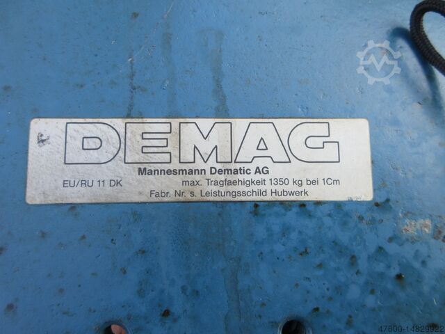 Fahrwerk Kettenzug Hubwerk Hallenkran Demag EU/RU11 Nutzlast 1350KG Laufkatze Kranfahrwerk Rollfahrwerk Kettenzug