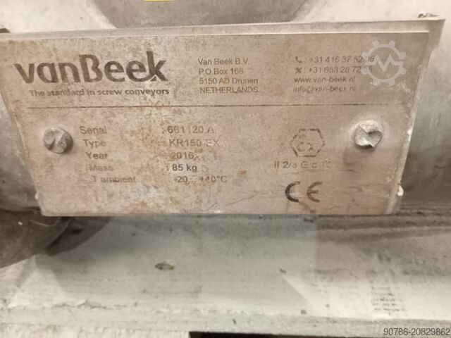 Van Beek Edelstahl-Dosierschnecke (Rohrschnecke/Förderschnecke) Van Beek