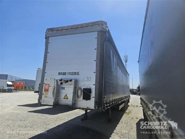 Open semitrailer with tarp Schmitz Cargobull Semitrailer Curtainsider Mega
