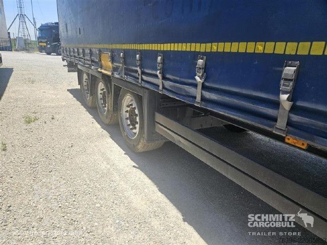 Open semitrailer with tarp Schmitz Cargobull Semitrailer Curtainsider Mega