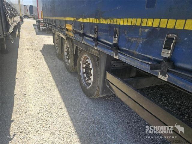 Open semitrailer with tarp Schmitz Cargobull Semitrailer Curtainsider Mega