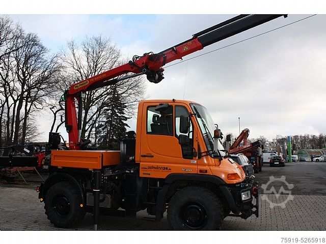 UNIMOG mit Kran Mercedes-Benz UNIMOG 300 Wandler mit Kran PK 9002 u. Seilwinde