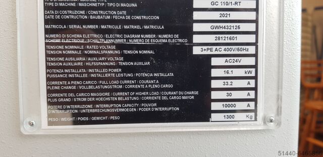 Breitbandschleifmaschine GRIWOOD GC 110/1-RT