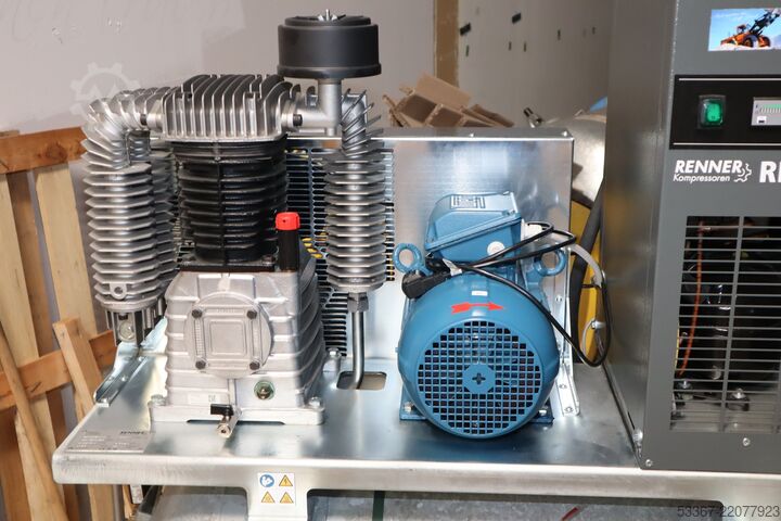 8 kW piston compressor with dryer + tank Renner RIKO 1400/500 M-KT