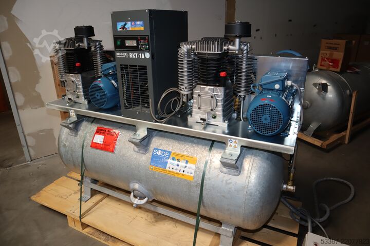 8 kW piston compressor with dryer + tank Renner RIKO 1400/500 M-KT