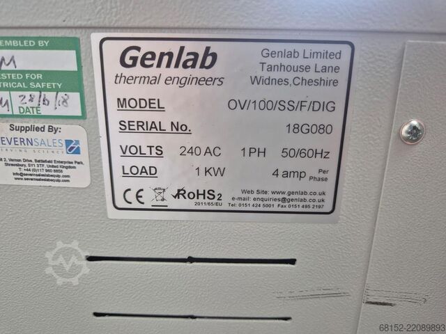 Genlab OV100SSFDIG General Oven Genlab OV100SSFDIG