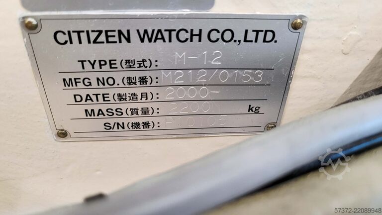 CNC Langdrehautomat Citizen Machinery & Boley Cincom M-12