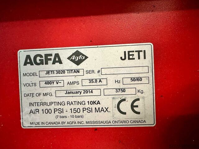 UV Flatbed Printer AGFA JETI 3020 TITAN