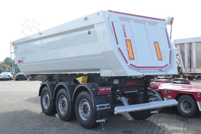 Kipper Auflieger MEGA MNW, Stahl, 25m³, Luft-Lift, anliegende Klappe