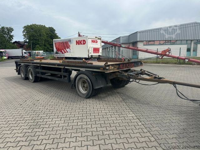 Roll off trailer Reisch REA-24 / Absetzmulden / Plattform 8 m