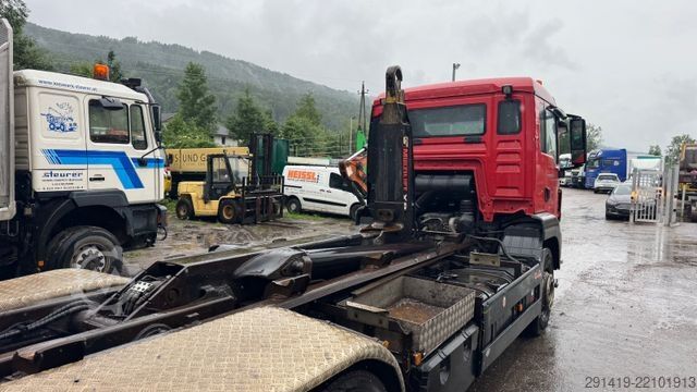 Roll-off tipper truck MAN TGS 26.360 6x2-2 LL Abrollkipper Euro 4 Bj 2008