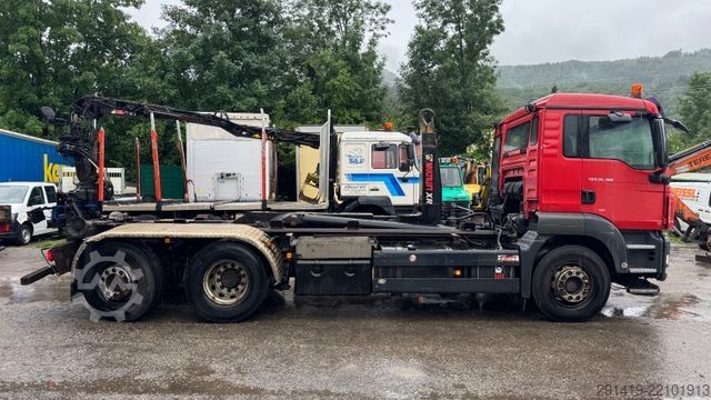 Roll-off tipper truck MAN TGS 26.360 6x2-2 LL Abrollkipper Euro 4 Bj 2008