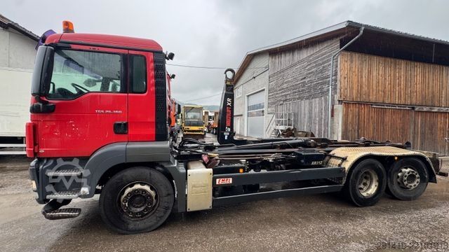 Roll-off tipper truck MAN TGS 26.360 6x2-2 LL Abrollkipper Euro 4 Bj 2008