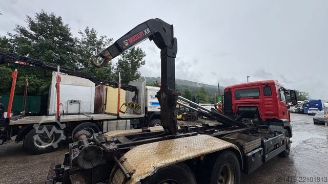 Roll-off tipper truck MAN TGS 26.360 6x2-2 LL Abrollkipper Euro 4 Bj 2008