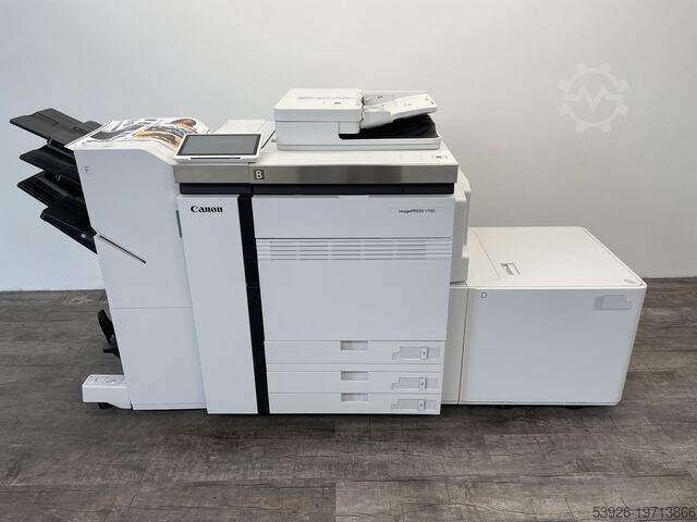 Digital printing machine Canon imagePRESS V700 incl. Fiery, Bookletfinisher, Paperdeck