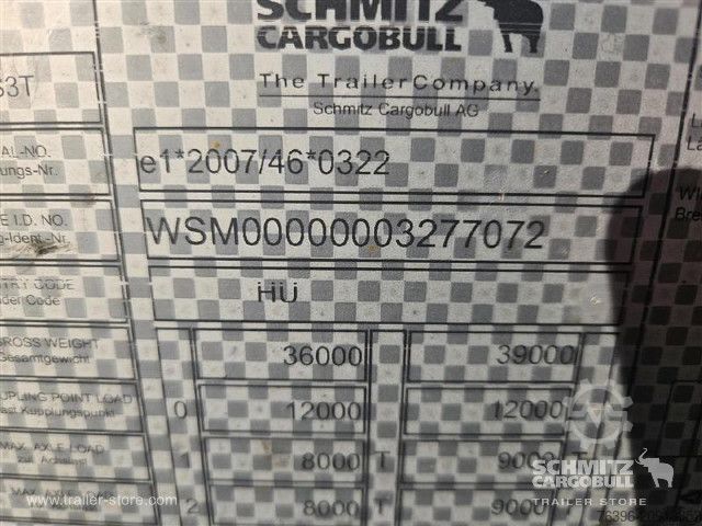 Open semitrailer with tarp Schmitz Cargobull Semitrailer Curtainsider Mega