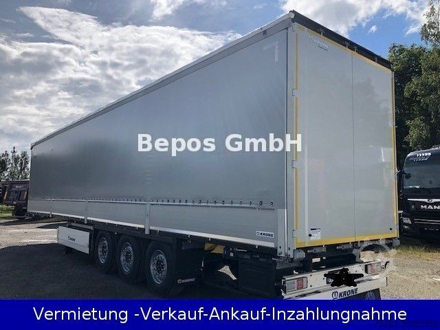 Open semitrailer with tarp KRONE SD - Profi Liner-PK-SAF-Bordwandsieder-Rungen