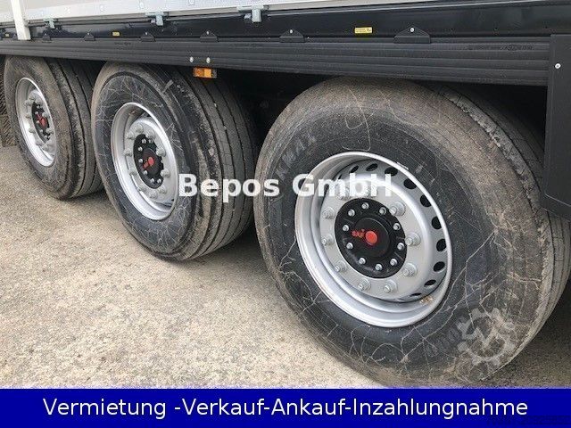 Open semitrailer with tarp KRONE SD - Profi Liner-PK-SAF-Bordwandsieder-Rungen
