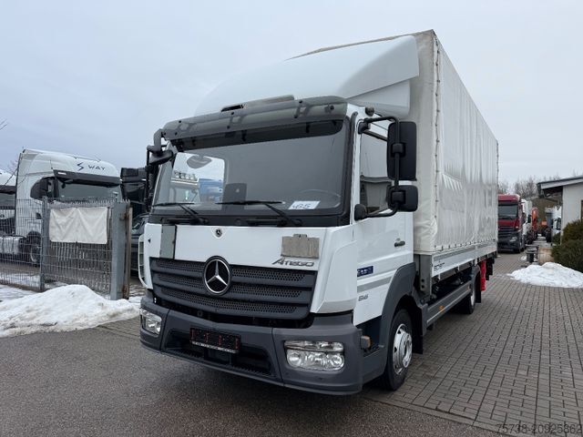 Curtain sider van MERCEDES-BENZ Atego 818 L Pritsche+Plane+LBW/Klima/EURO6D