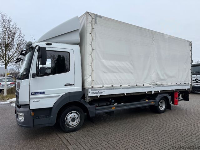 Curtain sider van MERCEDES-BENZ Atego 818 L Pritsche+Plane+LBW/Klima/EURO6D