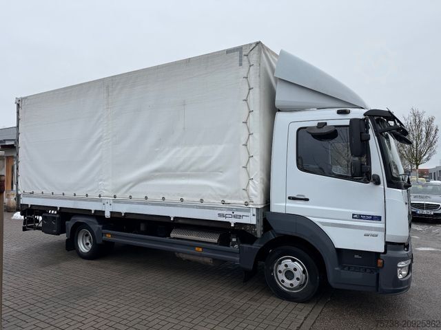 Curtain sider van MERCEDES-BENZ Atego 818 L Pritsche+Plane+LBW/Klima/EURO6D