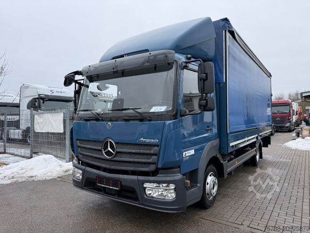 Curtain sider van MERCEDES-BENZ Atego 818 Pritsche+Plane+Edscha+LBW/Klima/EURO6D