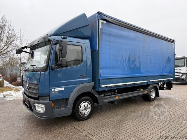Curtain sider van MERCEDES-BENZ Atego 818 Pritsche+Plane+Edscha+LBW/Klima/EURO6D