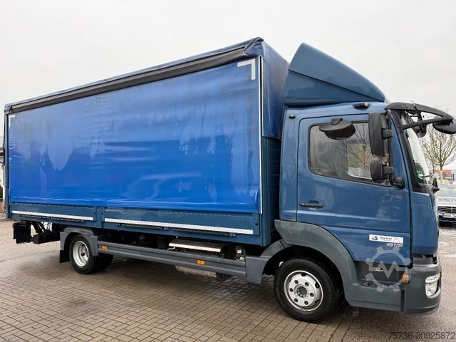 Curtain sider van MERCEDES-BENZ Atego 818 Pritsche+Plane+Edscha+LBW/Klima/EURO6D