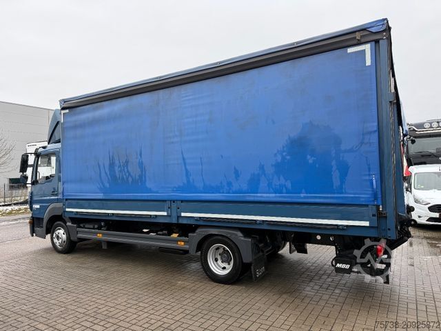 Curtain sider van MERCEDES-BENZ Atego 818 Pritsche+Plane+Edscha+LBW/Klima/EURO6D