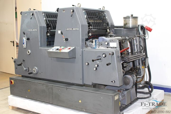 2 Farben Offsetdruckmaschine - 2 Color Offset Press Heidelberg GTOZP-52+ N+P