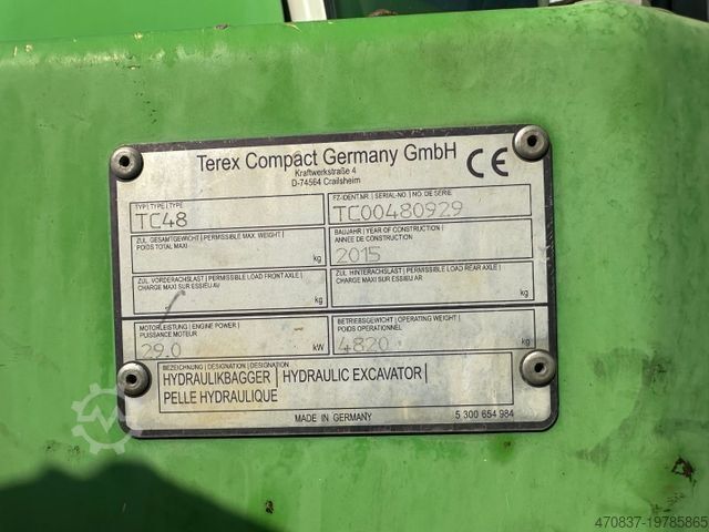 Minibagger TEREX TC 48 / PowerTilt