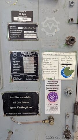 Eccentric press Müller ExP 15 SVHK