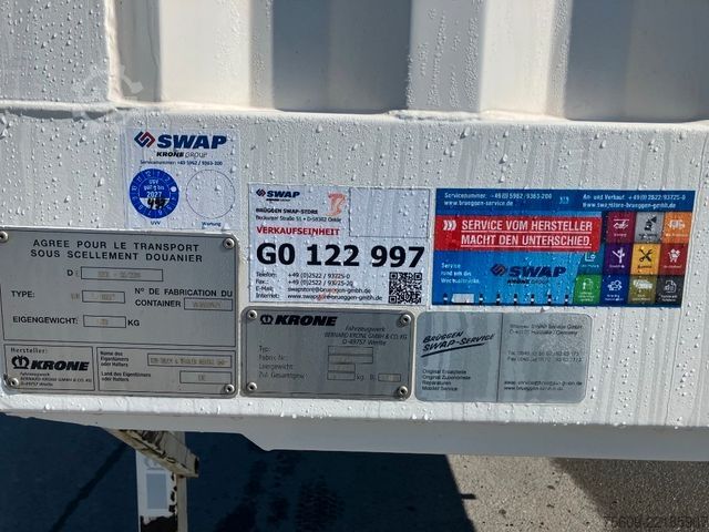Swap body trailer KRONE Wechselbrücke Koffer