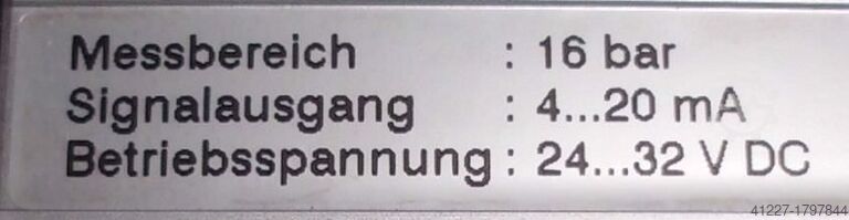 Pneumatikdruckschalter Hydac EDS 1691-N-C-016-000