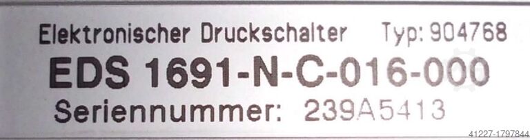 Pneumatikdruckschalter Hydac EDS 1691-N-C-016-000