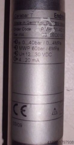 Pressure transducer Endress Hauser PMP131-A3101A1X
